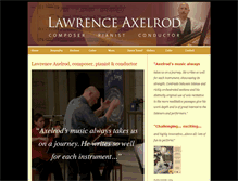 Tablet Screenshot of lawrenceaxelrod.com